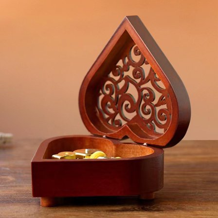 DECOMELODY Hand Crank Music Box for Women 1Pack 4.32X3.93X1.97in