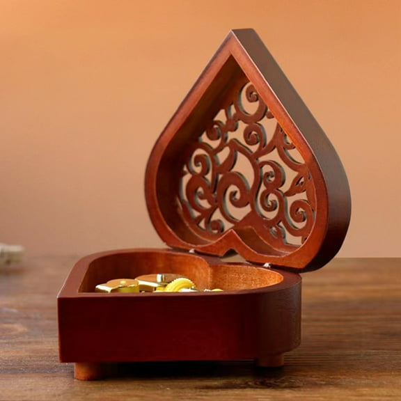 DECOMELODY Hand Crank Music Box for Women 1Pack 4.32X3.93X1.97in