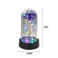 thumbnail image 7 of Rotating Mothers Day Flower Gifts for Mom,Birthday Gifts for Women,Mothers Day Rose Flower Gifts for Her,Mom to Be Gifts,Spinning Colorful Rainbow Light Up Rose in A Glass Dome for Women Wife Grandma, 7 of 7