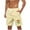 Beige, variant on LOVZFMLL Men's Swim Trunks, Hawaiian Print Men's Sports Casual Beach Shorts Board Shorts Bathing Suit Swimwear Pants with Pockets Army Green S