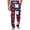 Deep Red #35, variant on 250th Anniversary Usa Pants for Men Elastic Waist Usa Flag Vintage Trousers Red White Blue Independence Pajama Pants with Pockets Vermilion 2XL