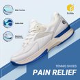 thumbnail image 4 of FitVille-zapatillas de tenis para hombre, zapatillas de entrenamiento profesionales, resistentes al desgaste, antideslizantes, absorbentes del sudor para pies hinchados, soporte para arco, 4 of 5