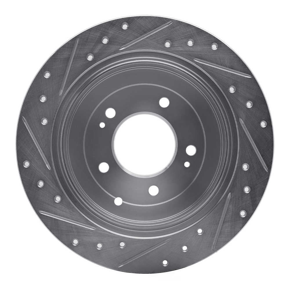 Dynamic Friction Company 631-03052R DFC Brake Rotor - Drilled And Slotted - Silver