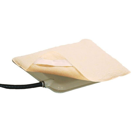 Heated Small Animal K&H Small Animal Heated Pet Pad Cover, 9-Inch x 12-Inch, Faux lambskin By KH Pet Products ()