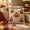 Multicolor1, variant on Halloween Ghost Throw Pillow, 18X18 Inch Halloween Throw Pillow with Pillow Core, Cute Pillow Soft Plush Faux Fur Decorative, Throw Pillows Ghost Decorations Decor Indoor