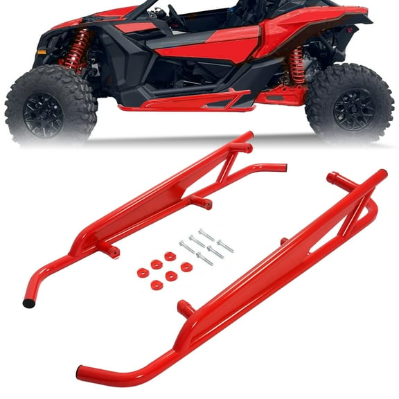 Side Nerf Bars Rock Slider 2-Seater Tree Kicker For Can Am Maverick X3 2017-2024