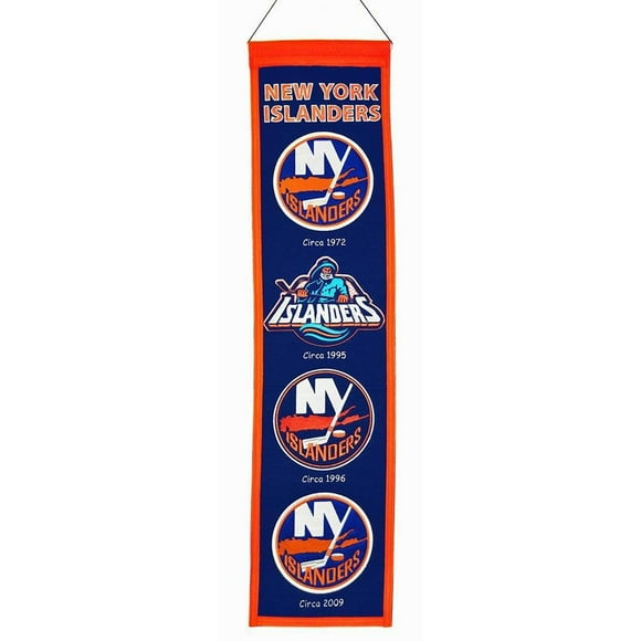 New York Islanders Logo Heritage Wool Banner - Winning Streak