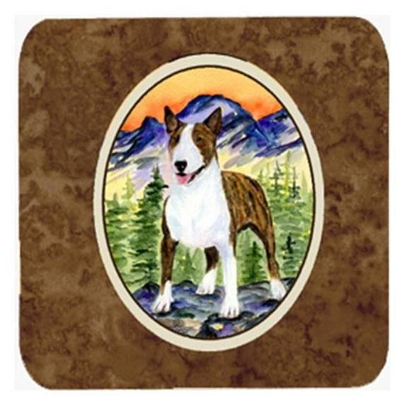 Bull Terrier Foam Coasters - Set 4