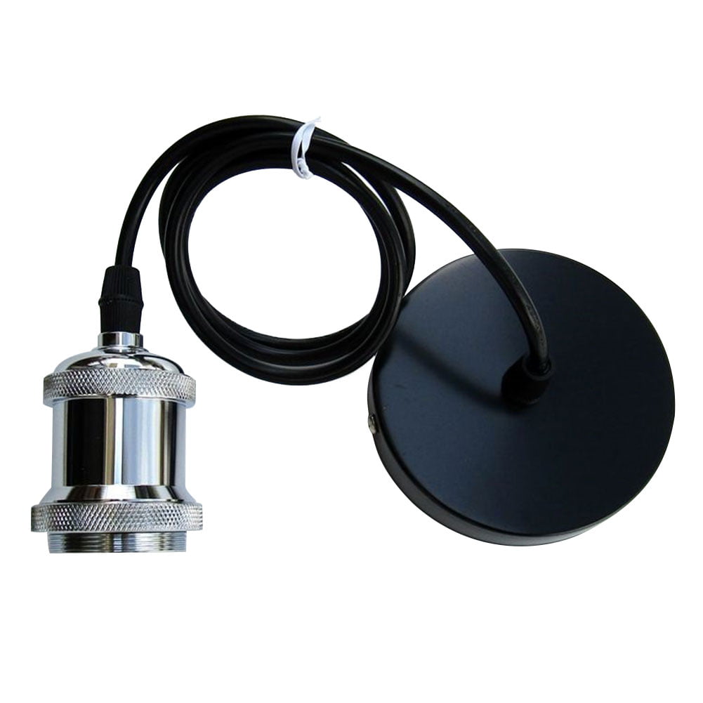 Modern E27 Solid Bulb Socket Metal Lamps Holder Pendant Light Adaptor Retro Pendant Lamp Holder Led Lights 