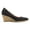 Black, variant on Roses Canvas U-Cut Espadrille Wedges – Handmade in Spain