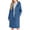 Blue, variant on DAFEI Women's Winter Hood Wool Blend PeaCoat Single Breasted Stand Collar Casual Trench Coat Overcoat with Hat
