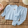 thumbnail image 2 of SUYOLL Children Boys Outfit Sets Summer Long Sleeve Pajama Set Casual Daily Wear Comfortable Sleepwear 3 Months-12 Years Summer Fall Relaxation Elegant Stylish Clothes, 2 of 9