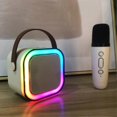 thumbnail image 2 of Portable Karaoke Microphone Speaker Set Superior Sound Quality Long Playback Time Suitable for Kids Adults Birthday Gifts, 2 of 5