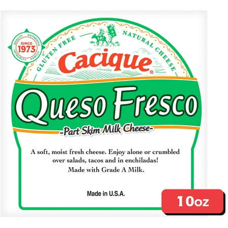 Cacique Queso Fresco, Part Skim Milk Fresh Mexican Crumbling Cheese, 10 oz (Refrigerated)