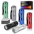 thumbnail image 1 of Linterna WDTPro LED Mini Super Bright de 9 LED (paquete de 6), 1 of 8