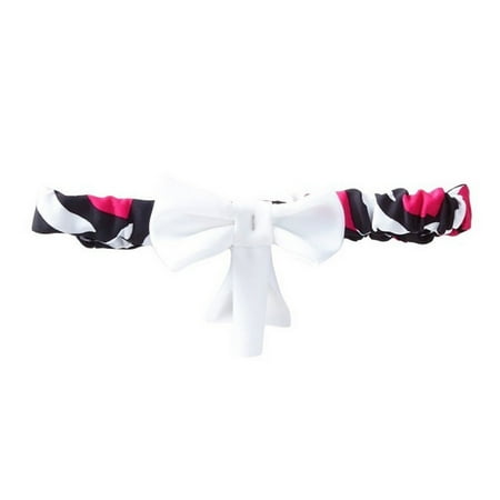Zebra Print Accents - Azul Girls Black Pink Animal Print Zebra Love Bow Accent Stylish Headband