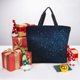 thumbnail image 5 of Easygdp Blue Glitter Retro Bolsa Tote para Mujer, Bolso de Hombro para Trabajo, Playa, Viajes, Compras y Supermercado, 5 of 6