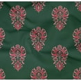 thumbnail image 4 of oneOone Organic Cotton Poplin Twill Fabric Floral Block Printed Fabric 1 Yard 42 Inch Wide, 4 of 4