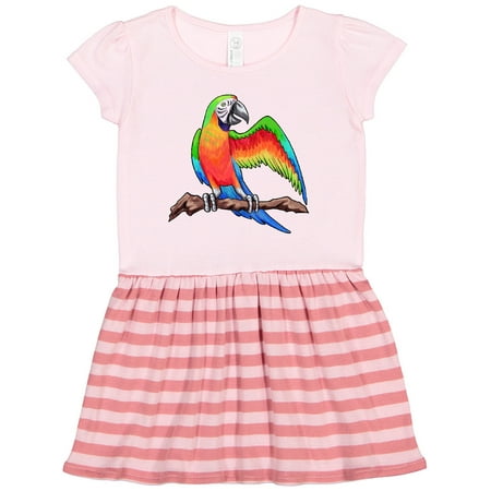 

Inktastic Harlequin Macaw Parrot Gift Toddler Girl Dress