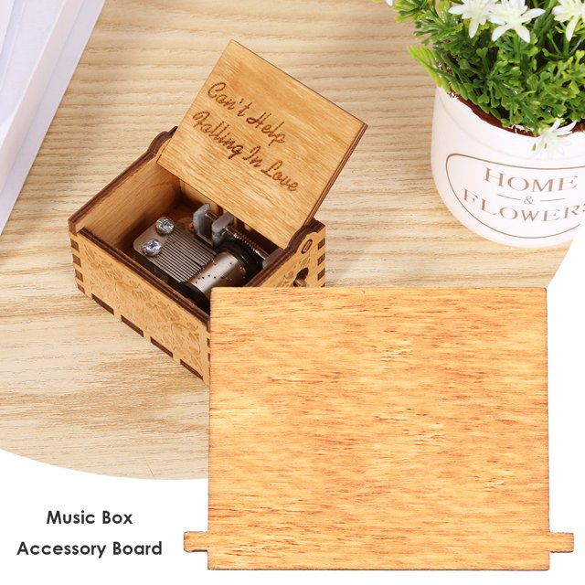 Tablero de madera para caja de música accesorios retro a mano regalada nave child kid kid regalo