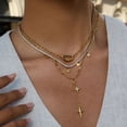 thumbnail image 3 of Beautiful Star Necklace for Her Featuring Four Point Pendant and White Diamonds, 3 of 12