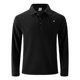thumbnail image 4 of pstuiky camisas de manga larga para hombre, Camiseta de manga larga con solapa y botones de color liso para hombre salir tops m, 4 of 9