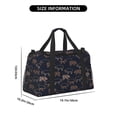 thumbnail image 3 of Fotbe Pig Farm Bolsa de Viaje con Estampado, Bolsa de Fin de Semana para Mujer con Compartimento para Zapatos, Bolsa de Gimnasio con Bolsillo Húmedo, 3 of 7
