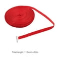 thumbnail image 2 of ORDDIART 1 Roll Red Polyester Ribbon for DIY Decoration Home Accessory 4.5x4.5x0.4in, 2 of 8