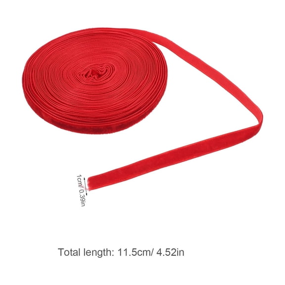 HOOWIFFY Red Thin Craft Ribbon 1 Roll for Wrapping, Bows, Decorations, Crafts, Party, and Special Occasions