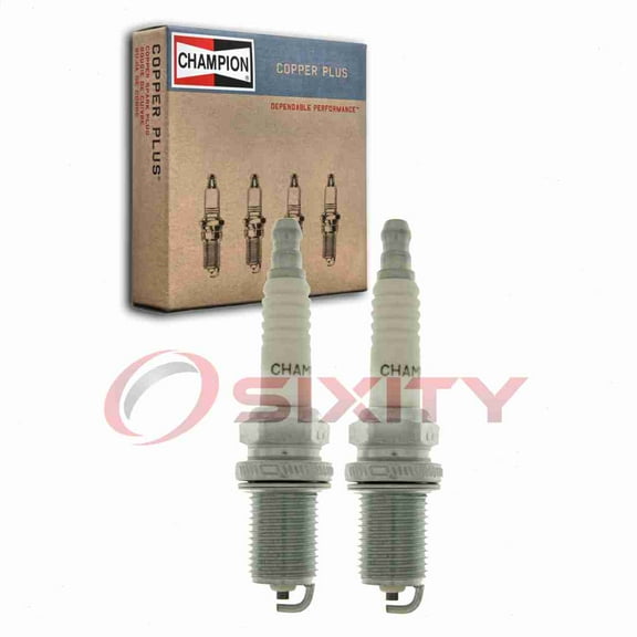 2 pc Champion 982 Copper Plus Spark Plugs for 2513214-S XC12YC Ignition Wire Secondary
