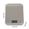 thumbnail image 3 of Food Scale, 5kg Digital Kitchen Scale, Weight in Grams and Ounces for Baking, Cooking, Coffee Package Shipping, 6 Count with Tare Function, Display, 3 of 7