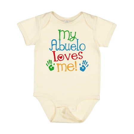 

Inktastic My Abuelo Loves Me Outfit Gift Baby Boy or Baby Girl Bodysuit