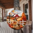 thumbnail image 3 of Thanksgiving Australian Cattle Dog Pilgrim Grateful, Thankful, Blessed Fall Welcome Round Wood Sign Heeler Lover Gifts Hanging Wall Home Decor - 00021, 3 of 5