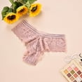 thumbnail image 4 of Gibobby Ropa interior hipster para mujer Encaje No Show Bikini Soft Breathe Bragas sin Sexy Hipster Ropa interior para mujeres(Rosa， M), 4 of 5