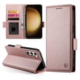 thumbnail image 2 of Compatible with Samsung Galaxy S23 Wallet Case, Classic PU Leather Flip Folio Case with Card Holders Kickstand [Shockproof TPU Inner Shell] Phone Cover for Samsung Galaxy S23, Rosegold, 2 of 7