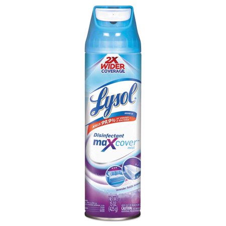 Lysol Lavender Field Max Cover Disinfectant Mist, 15 Ounce Aerosol -- 12 Per Case