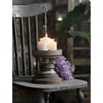 thumbnail image 5 of Farmhouse Antique Candle Holder for Pillar Candle, Brown, 6.7" x 6.7" x 7.1", 5 of 7