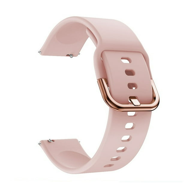 walmeck Replaceable Silicone Watch Strap 20mm Buckle Watch Strap Watch Band Compatible with Galaxy Watch Active2 Pink