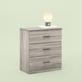 thumbnail image 4 of Furinno Tidur Simple Design 3-Drawer Dresser with Handle, French Oak Grey, 4 of 6