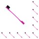 thumbnail image 3 of Monstrate Edge Brush Smooth Teasing Hairbrush Profesional Multifuncional Peine para el cabello Suministros de aseo para Home Salon rosa rosado 10Conjunto, 3 of 6