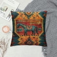 thumbnail image 2 of Nawypu  Southwestern Style Pillow Covers Geometric Kilim Moroccan Persian Pillow Sham Japanese Asian Style Pillows Nursery Decor Modern Linen Sofa Pillow Cover for Sofa Chair Car, 2 of 5