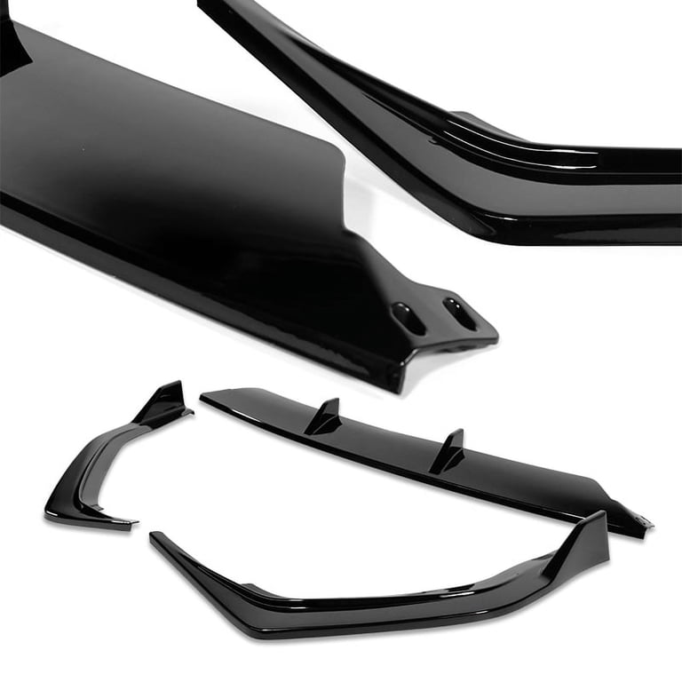 For 21-23 Hyundai Elantra N-Line Matt Black Front Bumper Lip Body Kit Spoiler