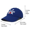 thumbnail image 3 of DALIX Lacrosse Mom Hat Women's Baseball Caps Unstructured Dad Hats in Royal Blue, 3 of 7