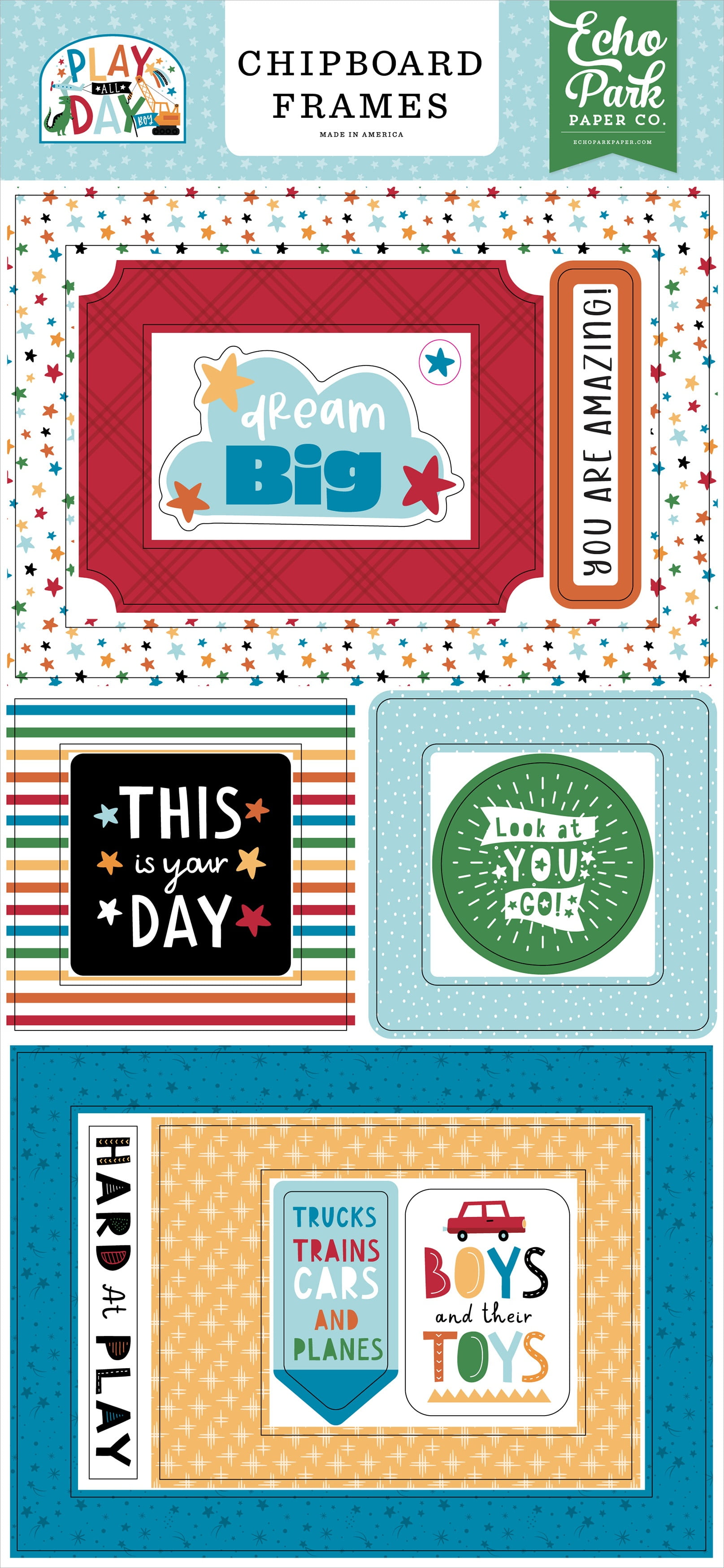 Echo Park Double-Sided Paper Pad 6X6 | 24 Blätter, Doppelseitig Bedruckt, Für Scrapbooking & Karten