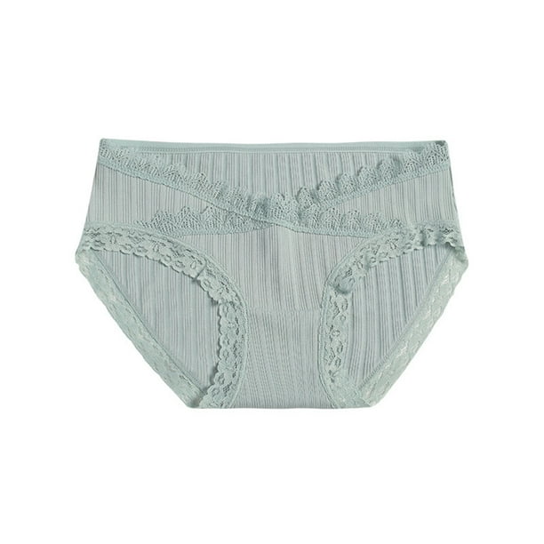 Panties for Womens Lace Threaded Panties Early Pregnancy Low Waist