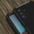 thumbnail image 5 of Dteck for Samsung Galaxy S22 Ultra 6.8" Case, Outdoor Sports Military Heavy Duty Metal Cover Shockproof Dustproof Full Body Protective Case Without Screen Protector, Support Wireless Charging,Black, 5 of 6