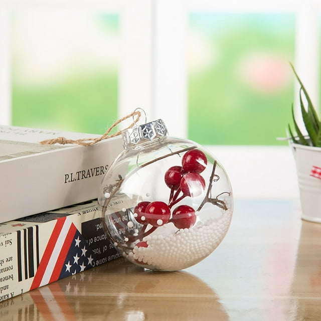 Decoration Transparent Christmas DIYT Ball Festival Pendant Gift Hollow Ball