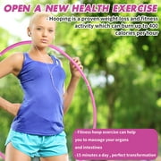 NETNEW Hula Circle Hoop Fitness Hoop Exercise Hoop for Adults Kids Hula Rings for Sports Playing