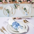 thumbnail image 2 of Hydrangea Spring Cloth Napkins, Idyllic Flower Floral Bow Plant Leaf Washable and Reusable Dinner Napkins Set of 4, Table Napkin for Kitchen Party Birthday Wedding Hotel Housewarming 20"x20", 2 of 8