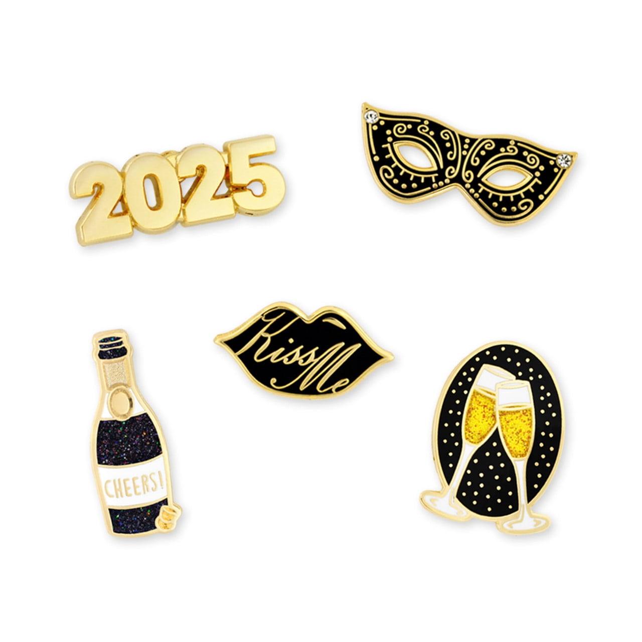 PinMart Gold Plated Excellence In Service Award Lapel Pin – With Rhinestone, For 1-60 Years - View #8